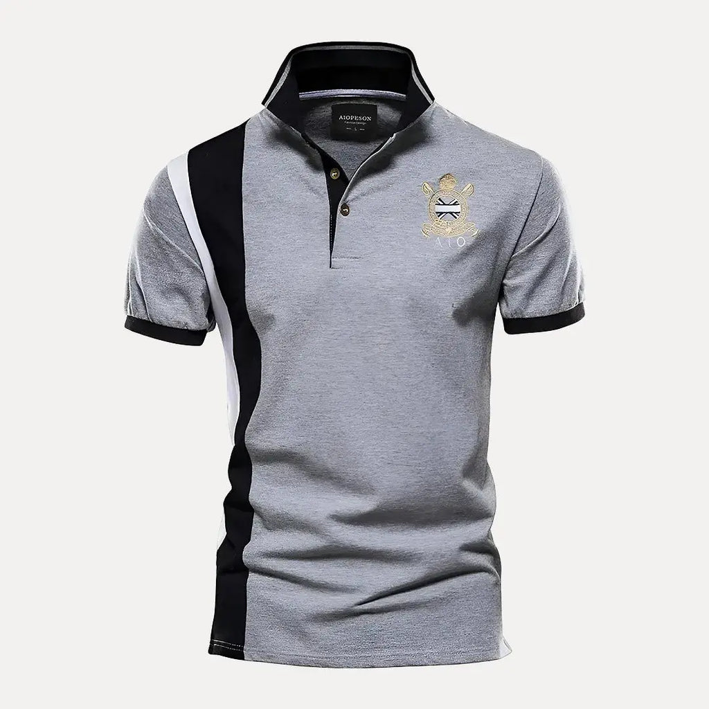 Men’s Premium Polo Shirt - Stylish & Comfortable Gray Black
