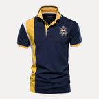Men’s Premium Polo Shirt - Stylish & Comfortable Navy Yellow