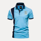 Men’s Premium Polo Shirt - Stylish & Comfortable Sky Blue Navy