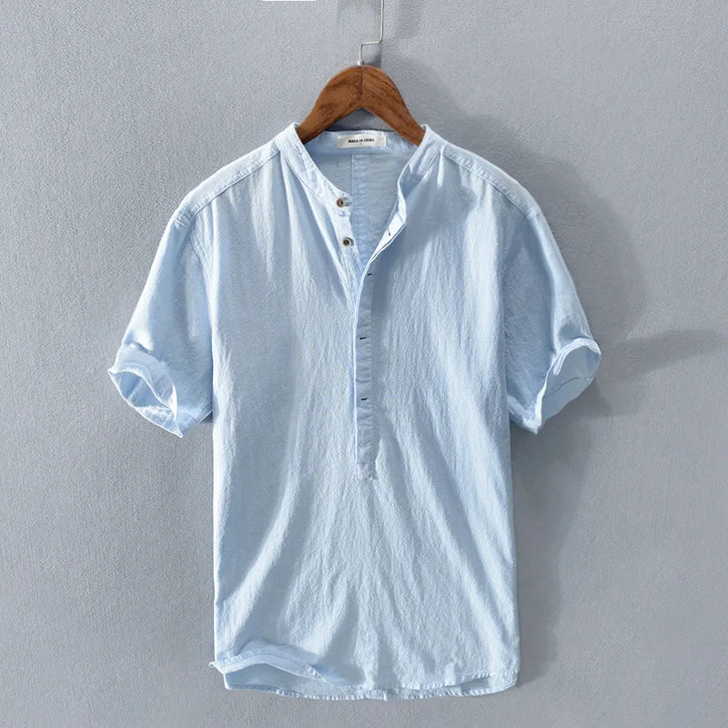 Eli | Men's Casual Summer Shirt Light Blue