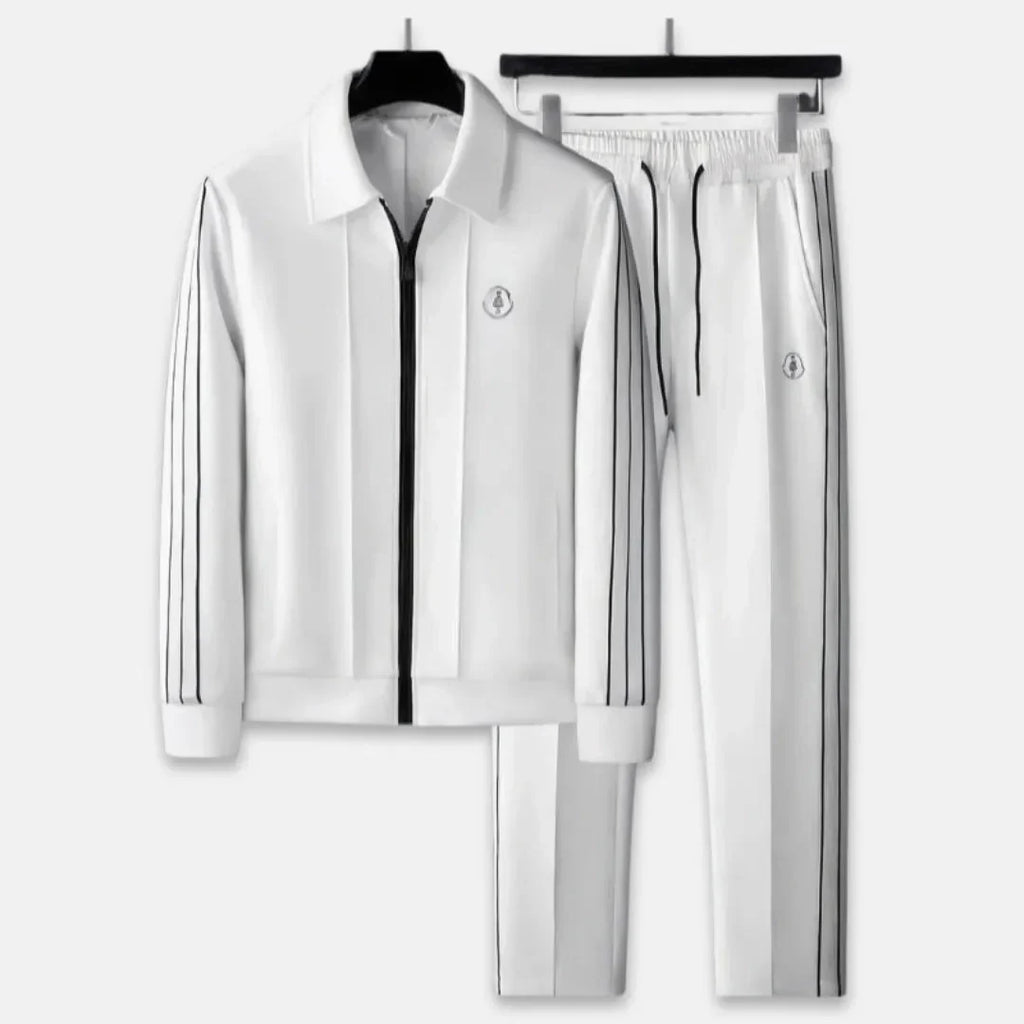 Premium Tracksuit Set for Ultimate Comfort White