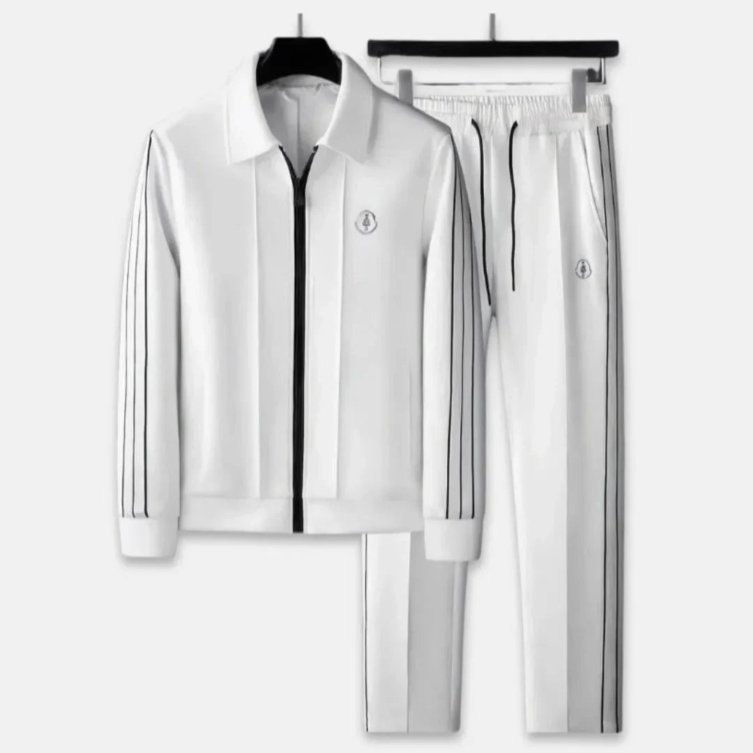 Premium Tracksuit Set for Ultimate Comfort White