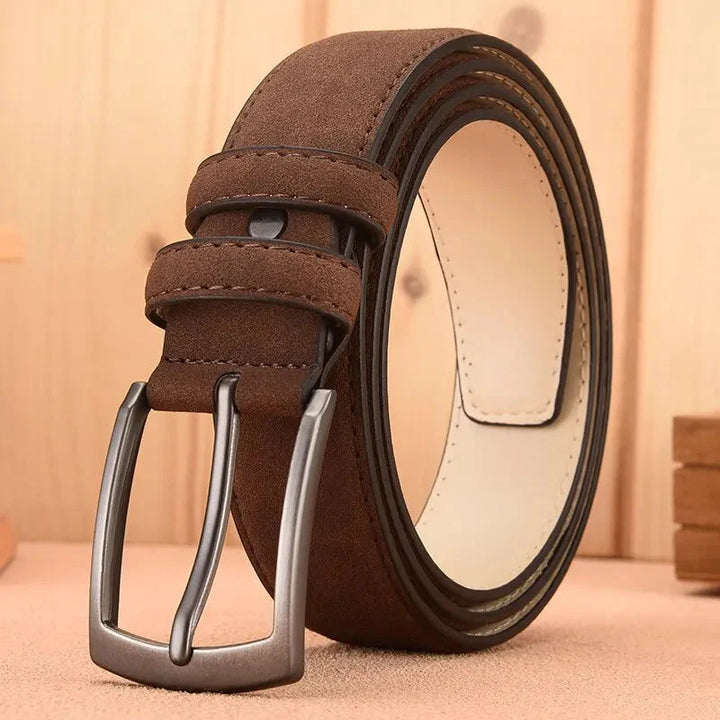 Adjustable Solid Belt for Men – Versatile Everyday Comfort Brown