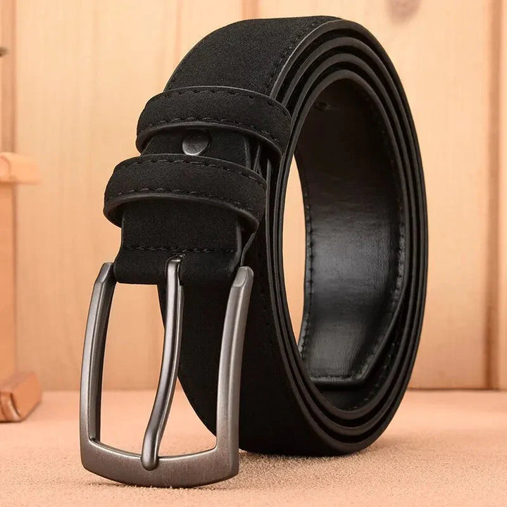 Adjustable Solid Belt for Men – Versatile Everyday Comfort Black