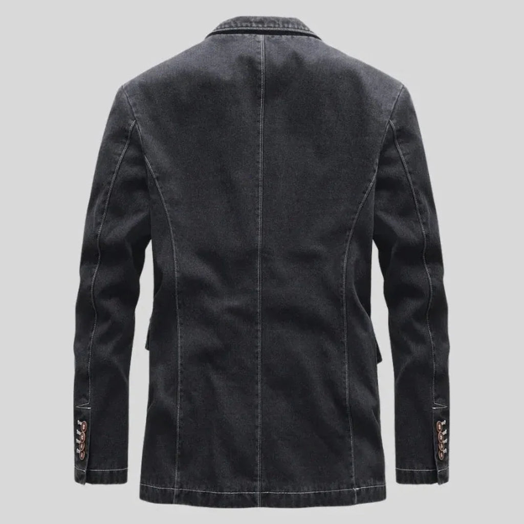 Rugged Denim Blazer for Men