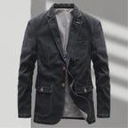 Rugged Denim Blazer for Men
