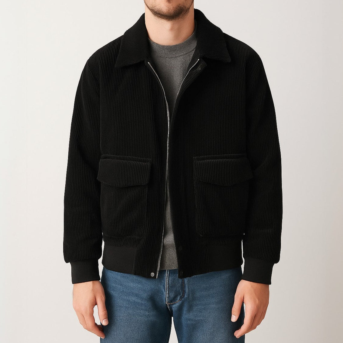 Stylish Men's Jacket - Perfect for Any Occasion Obsidian