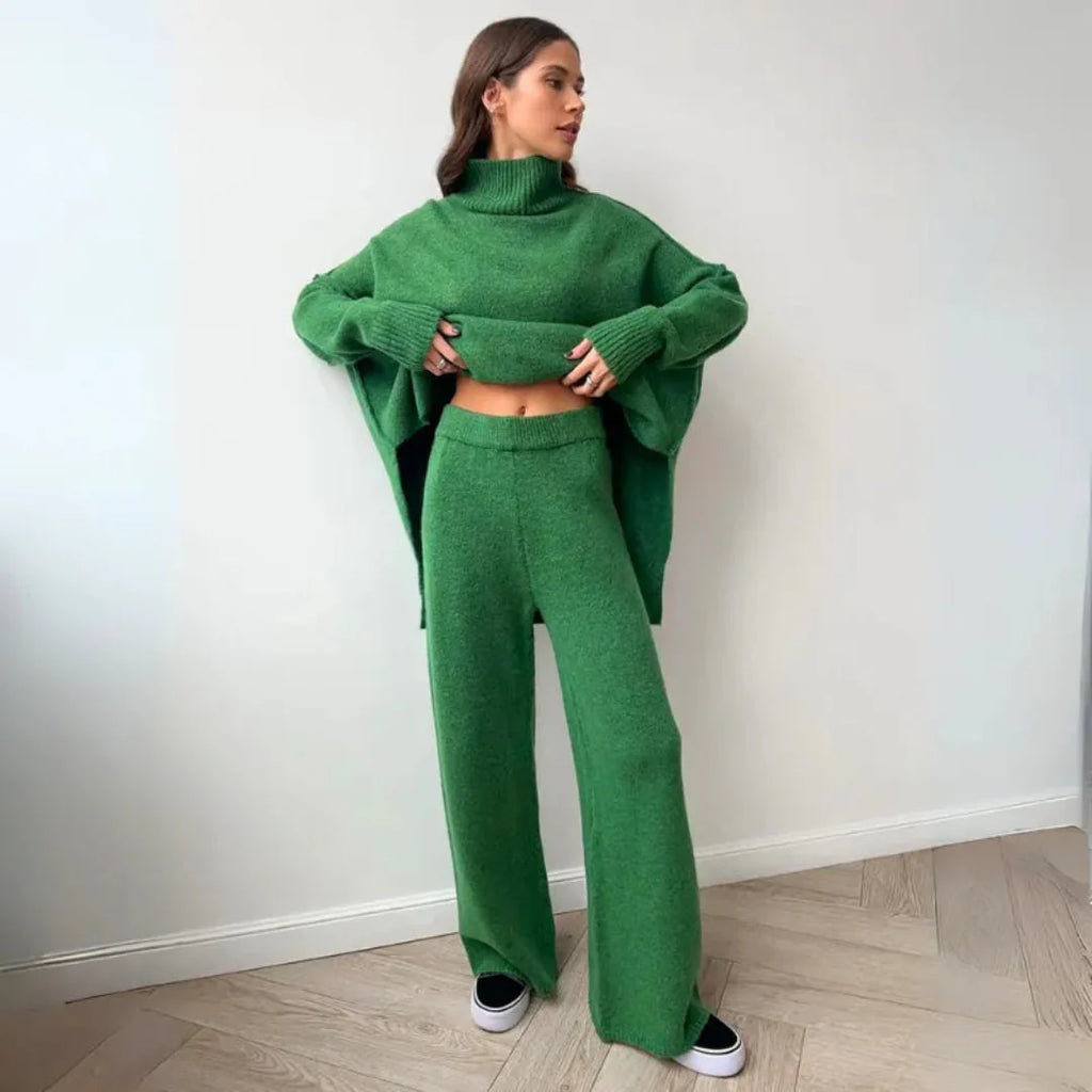 Cozy Turtleneck Knit Lounge Set