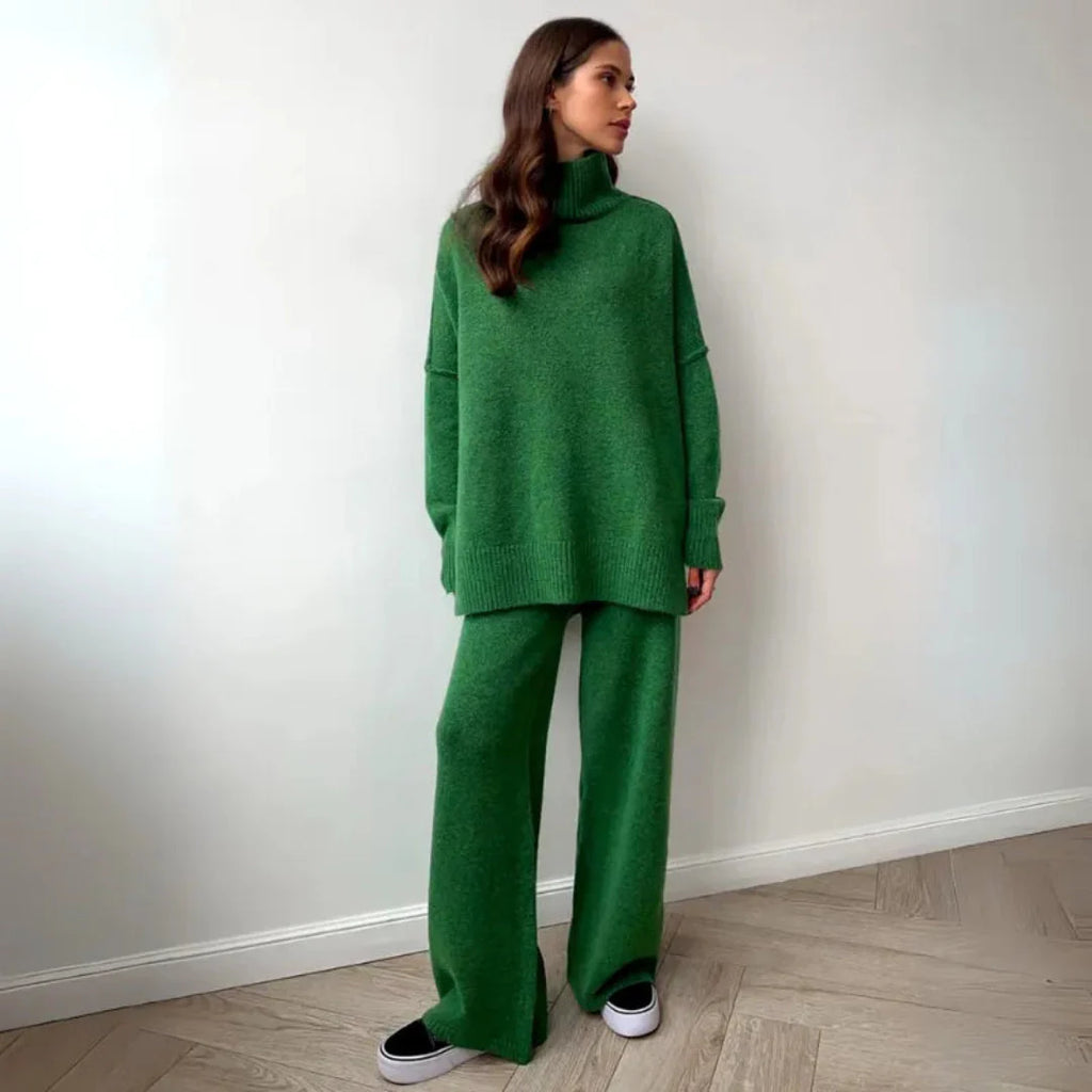 Cozy Turtleneck Knit Lounge Set