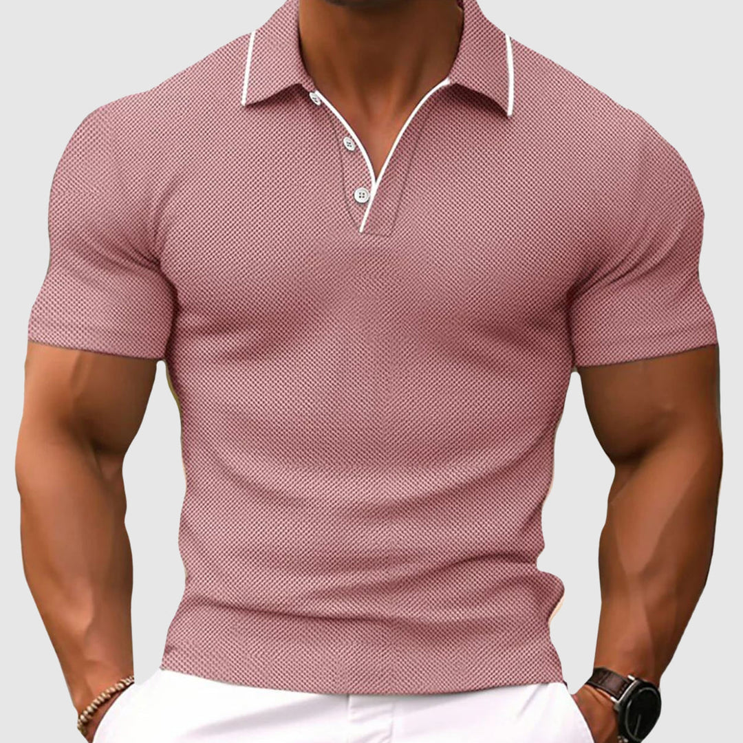 Herren Golf-Poloshirt mit kurzen Ärmeln