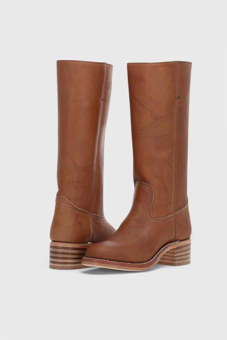 All Season PU Leather Boots Modern Classic Comfort Fit Brown