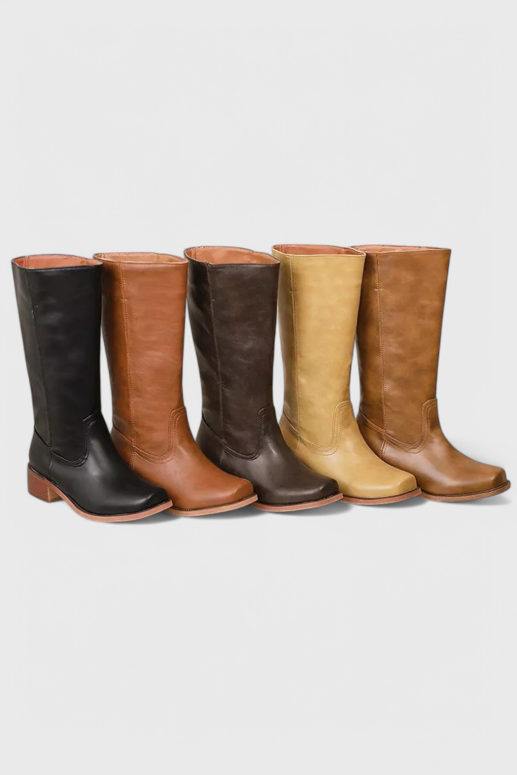 All Season PU Leather Boots Modern Classic Comfort Fit
