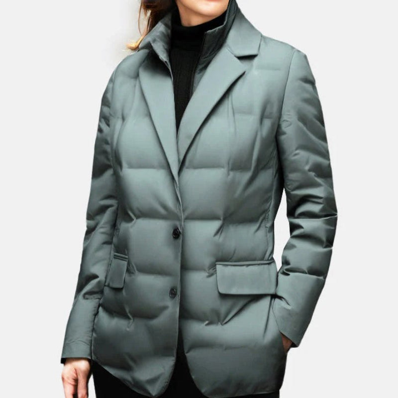 Chaqueta blazer de plumón de pato para mujer