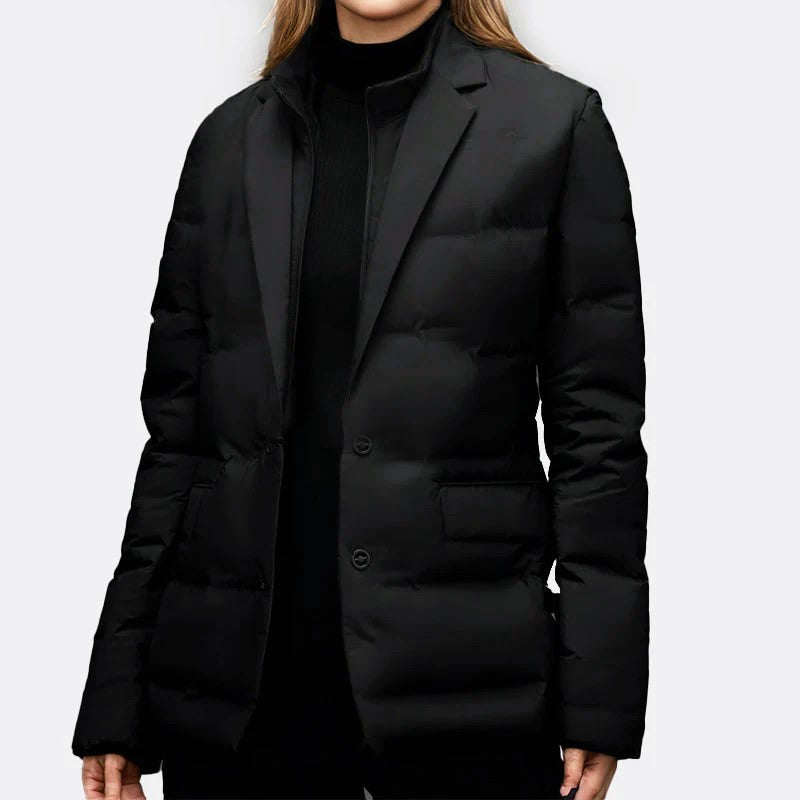 Chaqueta blazer de plumón de pato para mujer