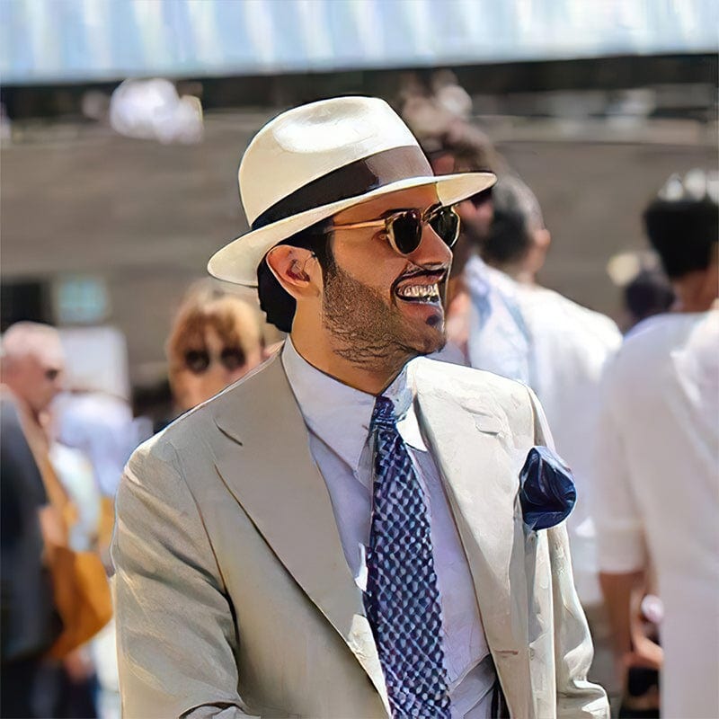 Andre | Classic Handmade Panama Hat - Unisex Summer Straw Hat-MODAUTLET
