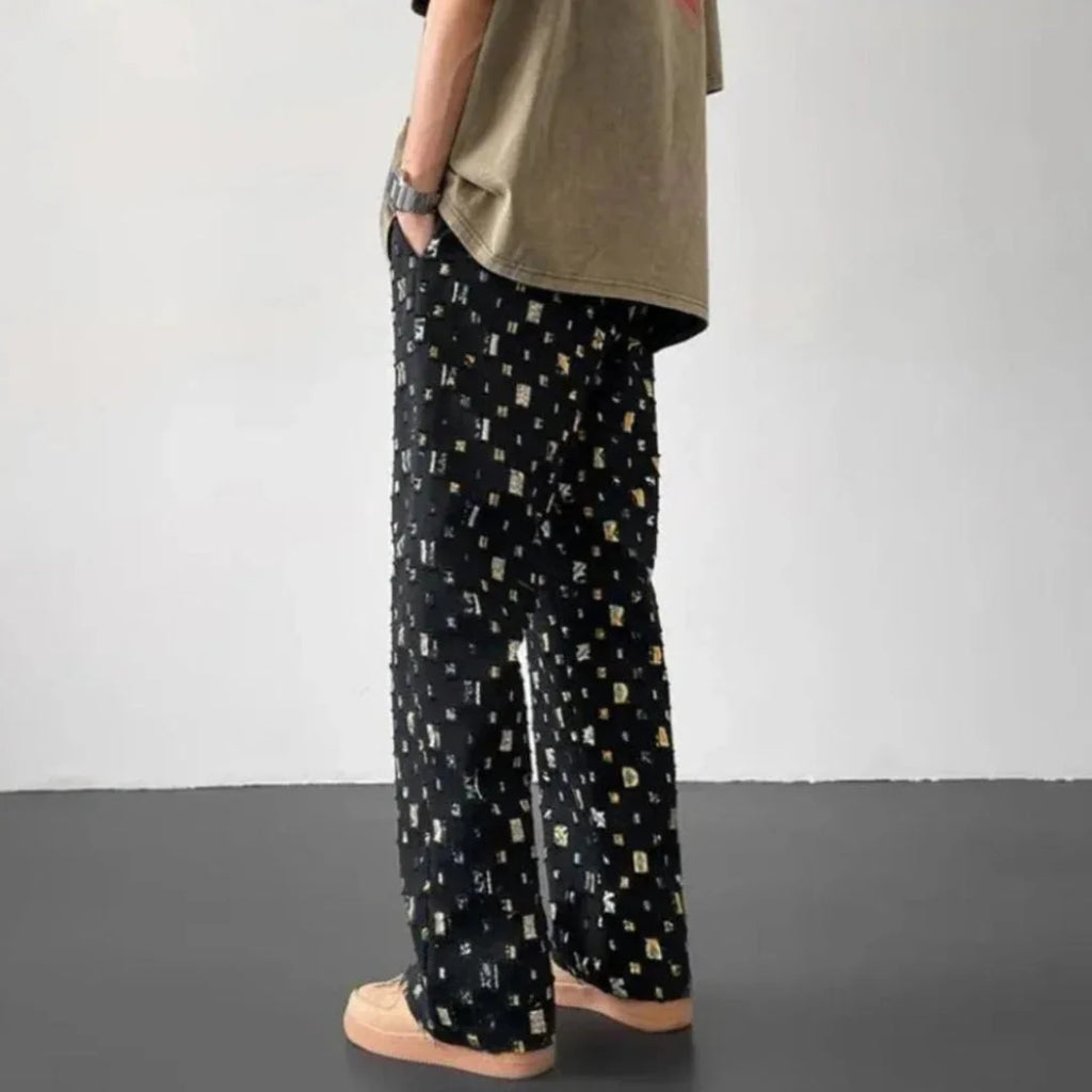 Geometric Patchwork Pants for Stylish Comfort