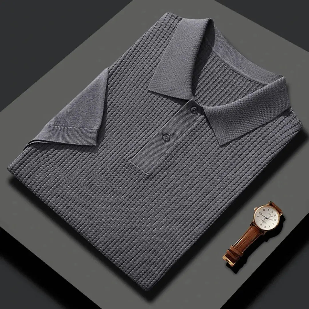 Arashi Classic Polo Shirt - Timeless Style and Comfort Charcoal Gray