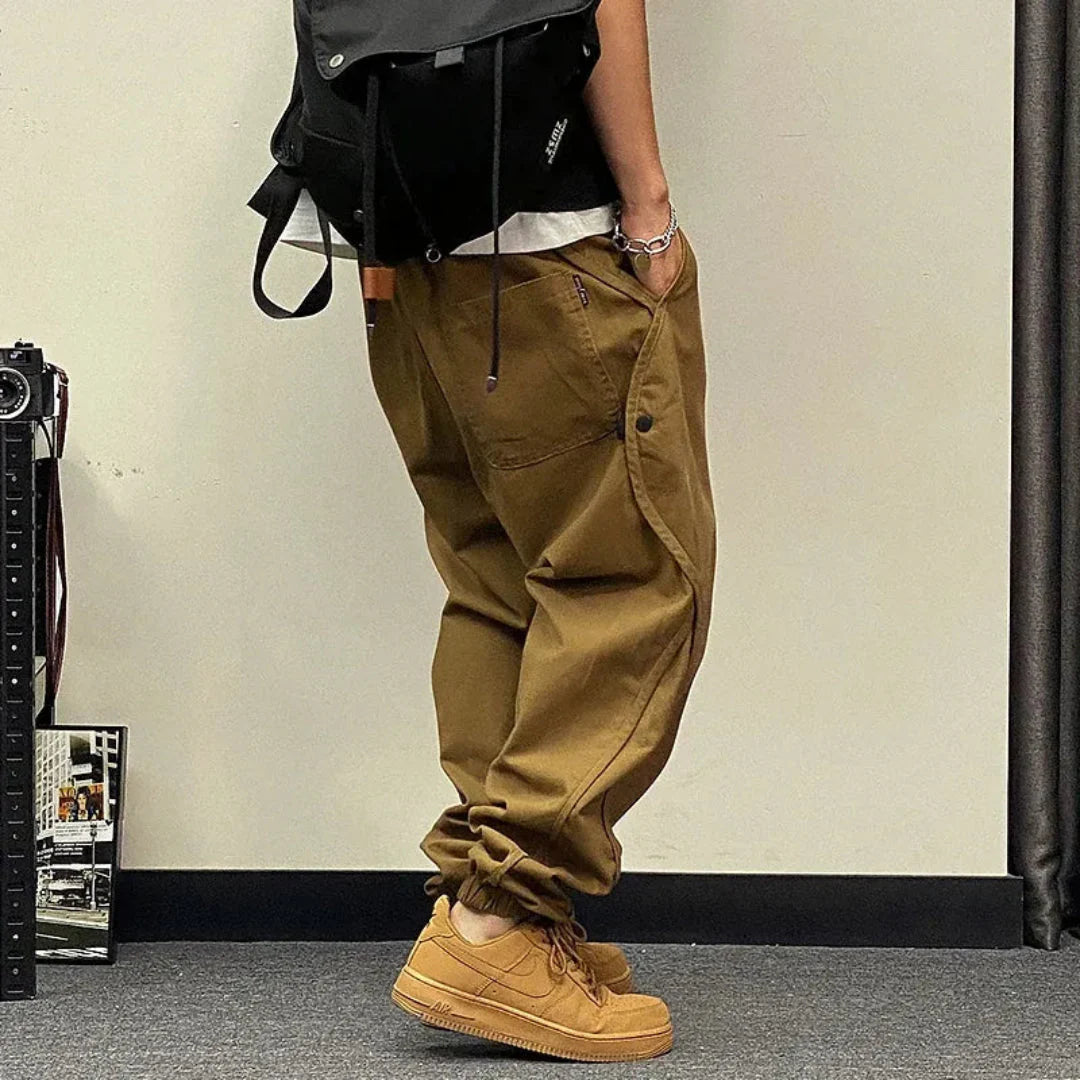 Stylish Oversized Cargo Pants Brown