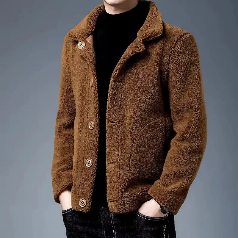 Vegan Fur Jacket for Eco-Friendly Style Brown