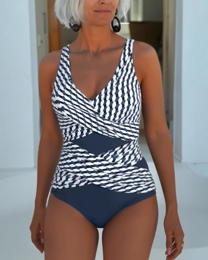 Ashley | Women's Swimsuit with Cross Over Design for Casual Wear-MODAUTLET