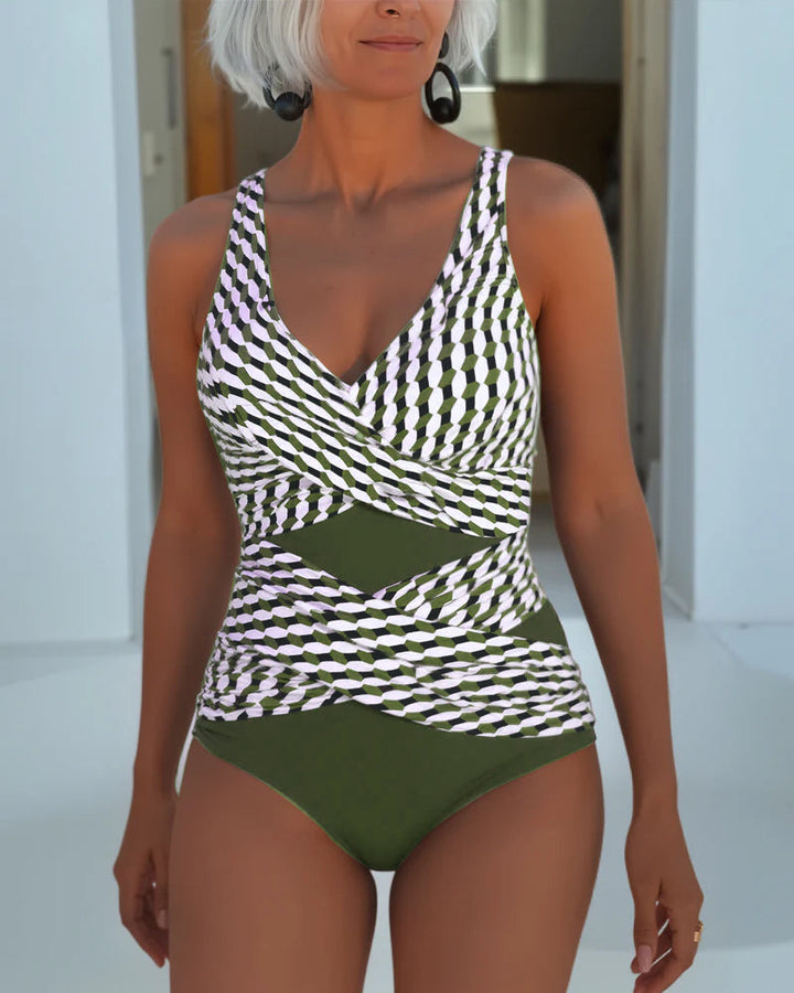 Ashley | Women's Swimsuit with Cross Over Design for Casual Wear-MODAUTLET
