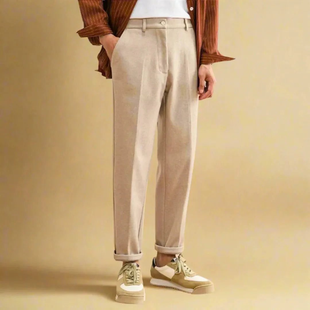 Tailored Trousers for a Perfect Fit Beige