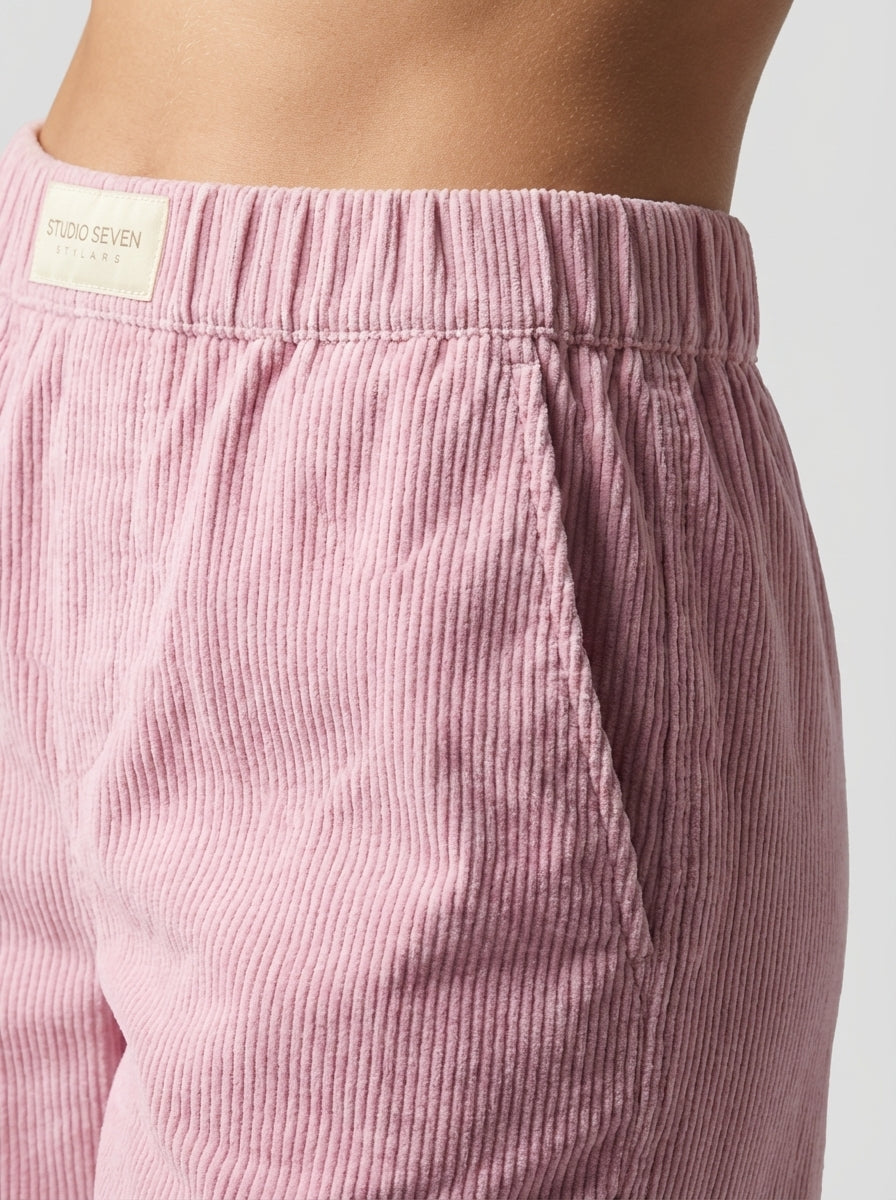 Ava | Women's Straight Leg Elastic Waist Lounge Pants