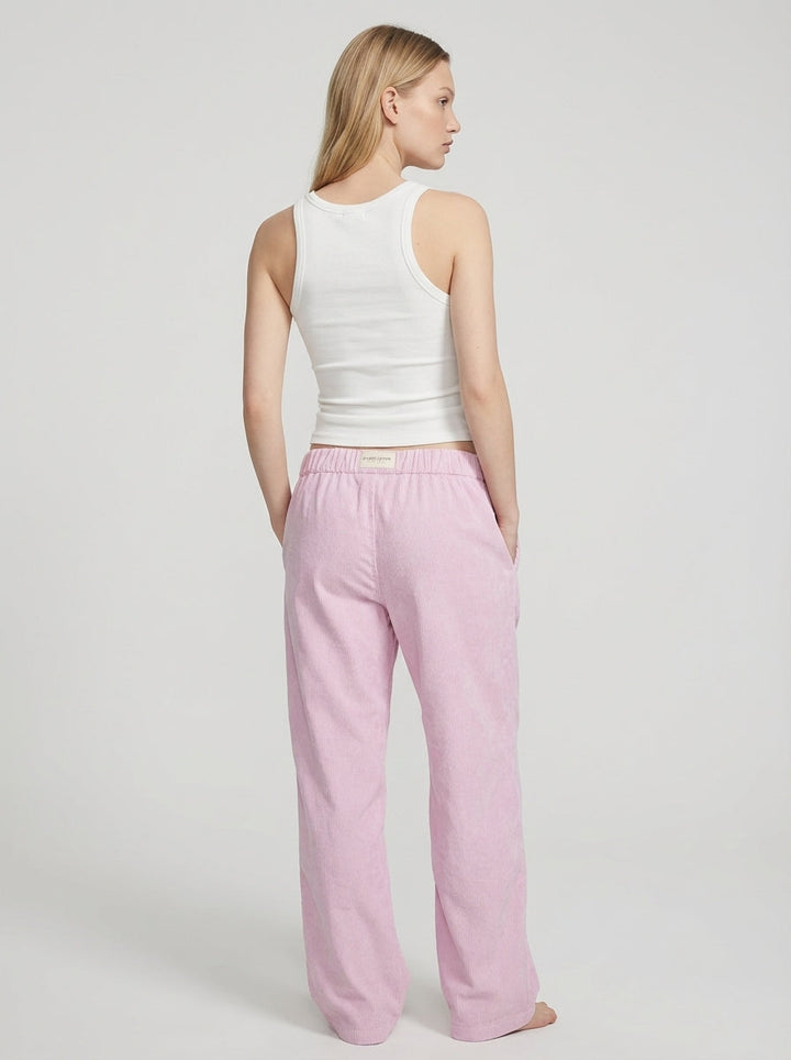 Ava | Women's Straight Leg Elastic Waist Lounge Pants