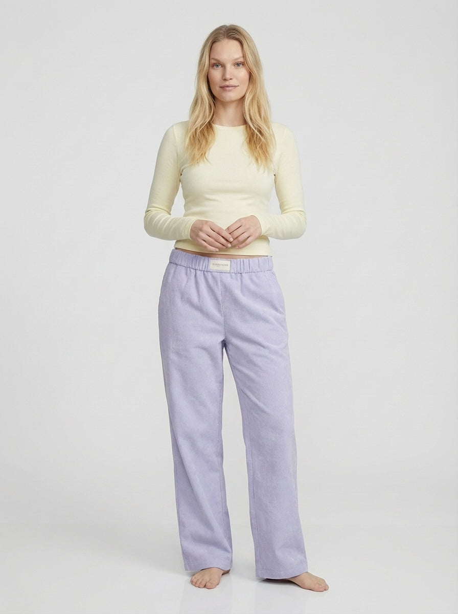 Ava | Women's Straight Leg Elastic Waist Lounge Pants