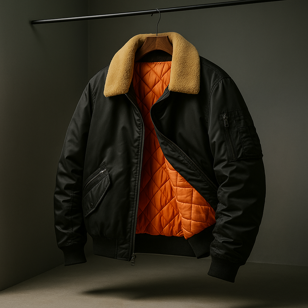 Aviator Jacket for Men Carbon