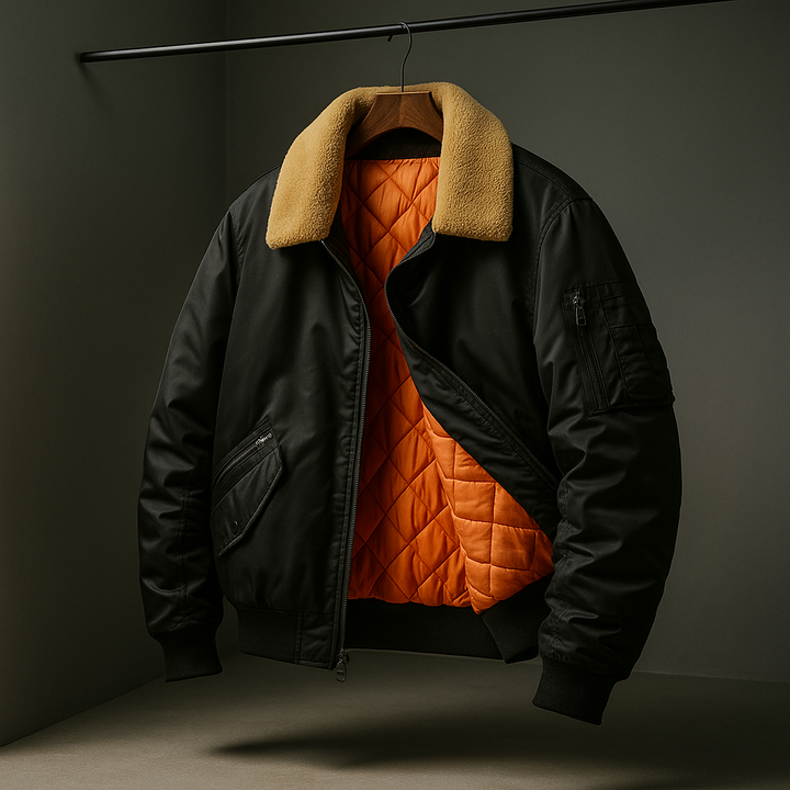 Aviator Jacket for Men Carbon