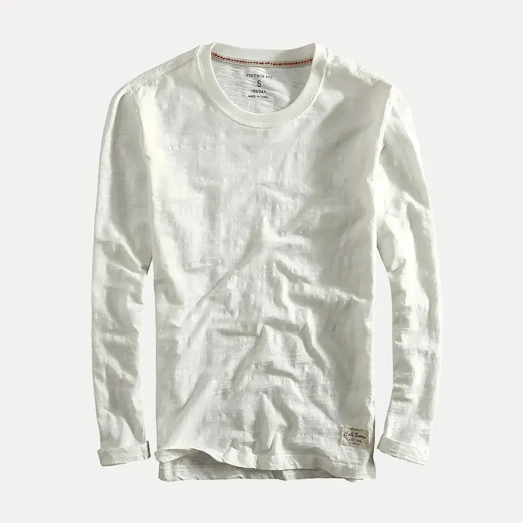 Men's Cotton Long Sleeve Shirt Arctic White