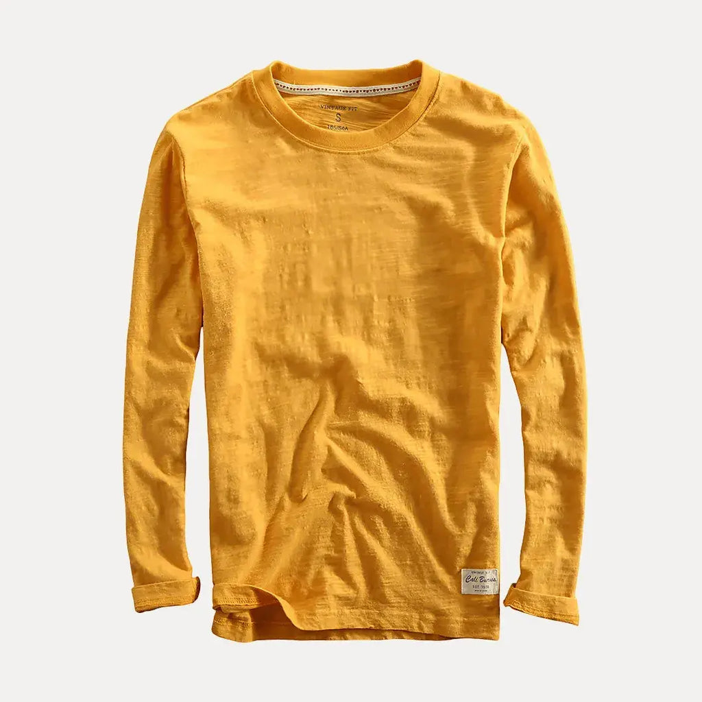 Men's Cotton Long Sleeve Shirt Golden Sunrise