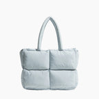Stylish Puffer Crossbody Bag Baby Blue