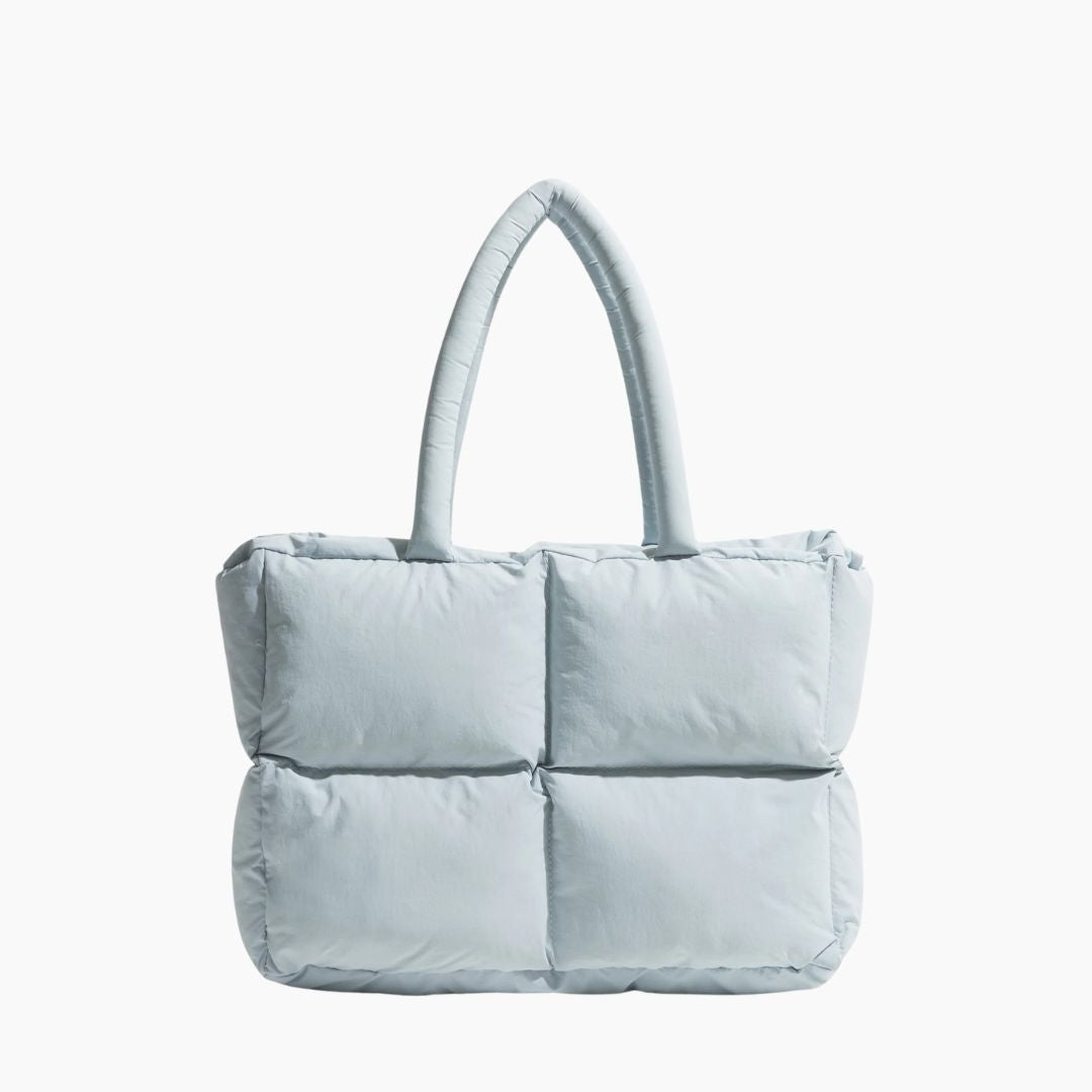 Stylish Puffer Crossbody Bag Baby Blue