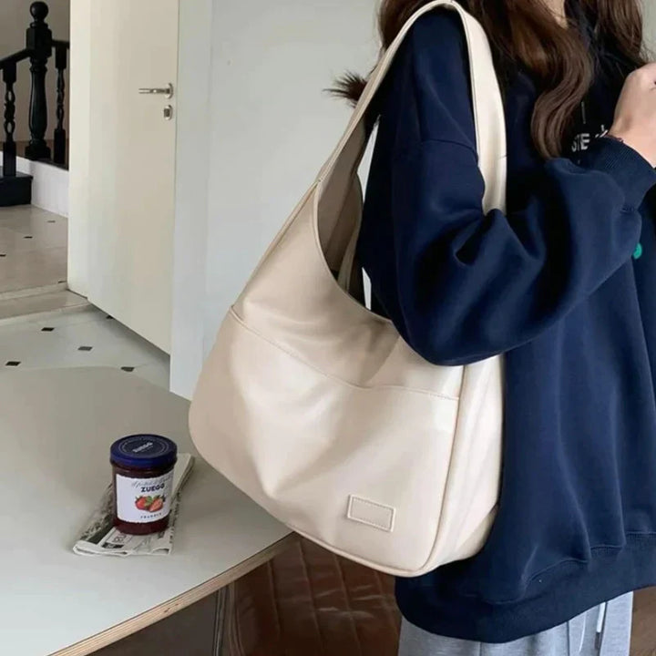 Vegan Leather Hobo Bag With Spacious Interior For Everyday-MODAUTLET