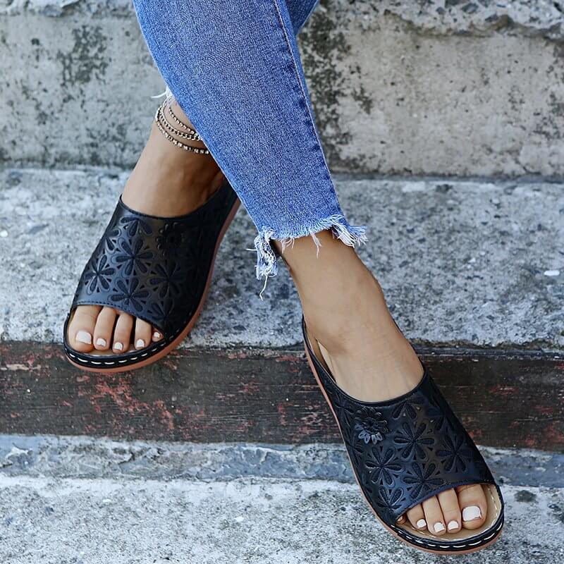 Women's Orthopedic Floral Sandals-MODAUTLET