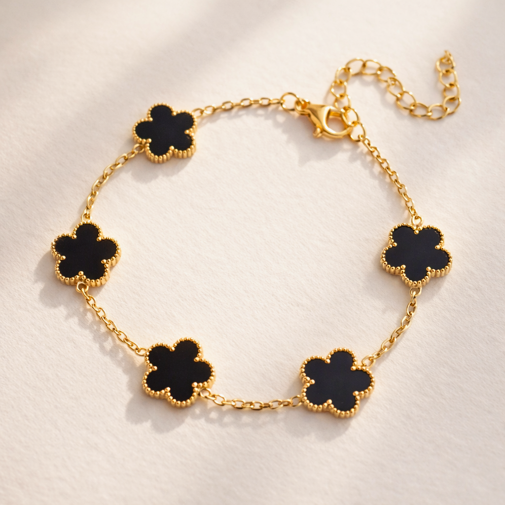 Elegant Clover Charm Bracelet