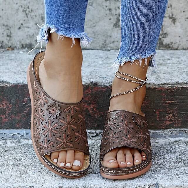 Women's Orthopedic Floral Sandals-MODAUTLET