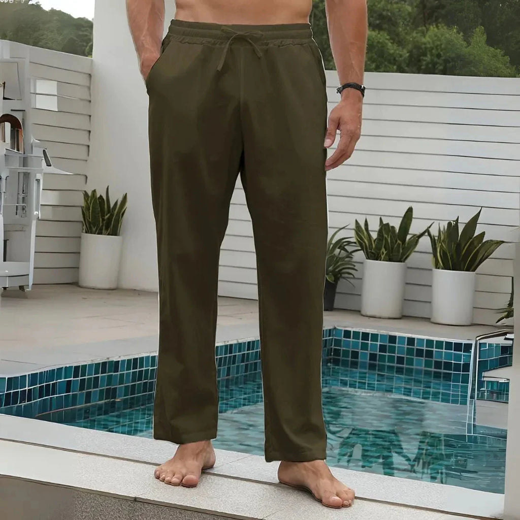 Breeze Linen Pants for Ultimate Comfort Green