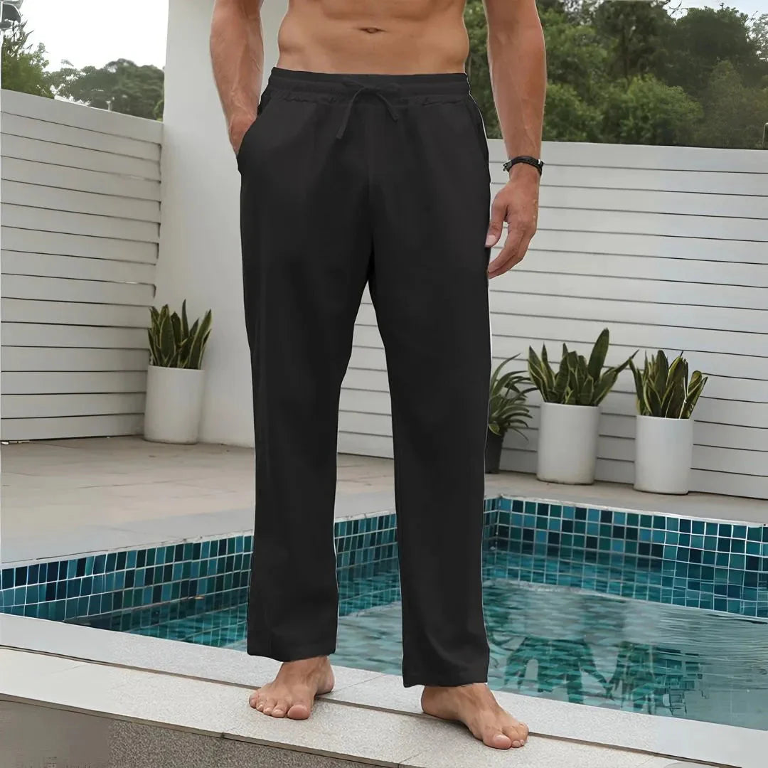 Breeze Linen Pants for Ultimate Comfort Black