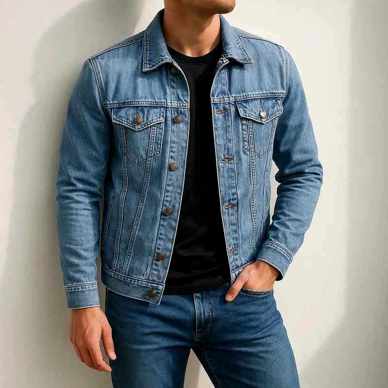 Chaqueta vaquera ligera para hombre
