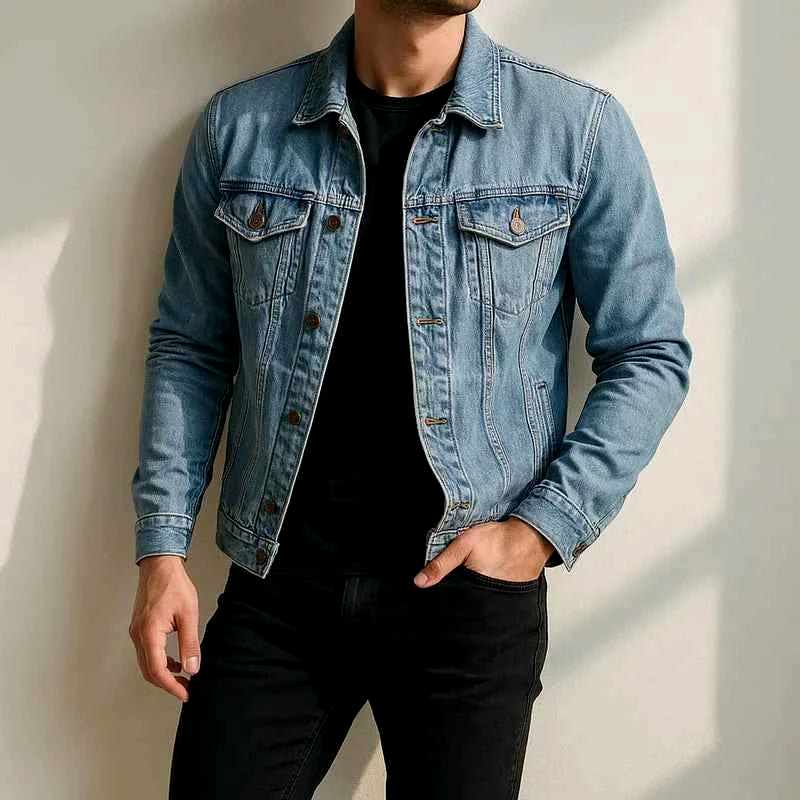 Chaqueta vaquera ligera para hombre