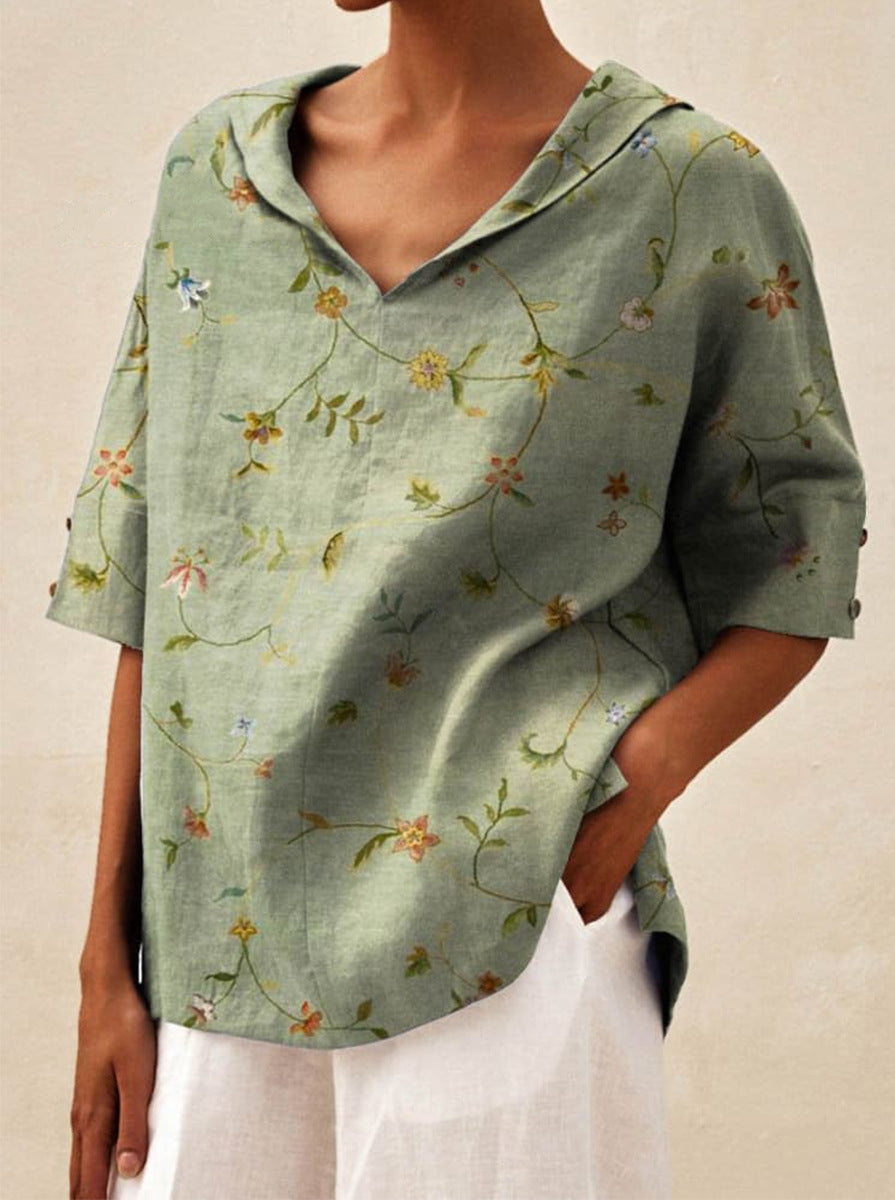 Women's Elegant Cozy Top Green