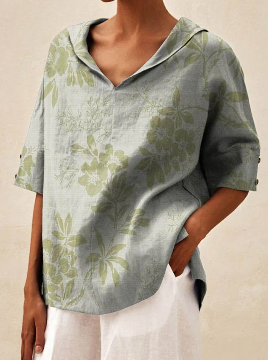 Women's Elegant Cozy Top Light Green