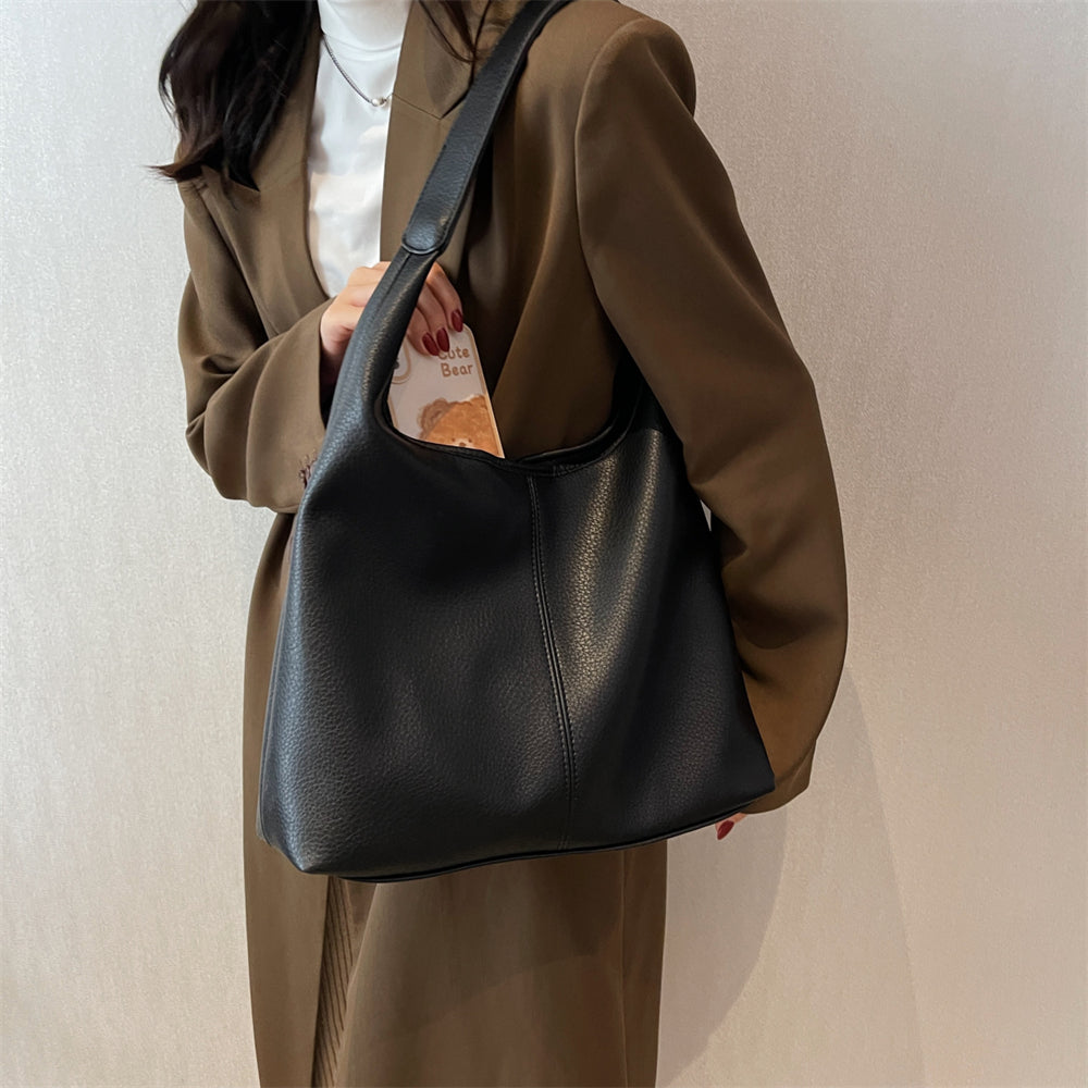 Sleek Vegan Leather Hobo Bag For Everyday Style And Chic-MODAUTLET