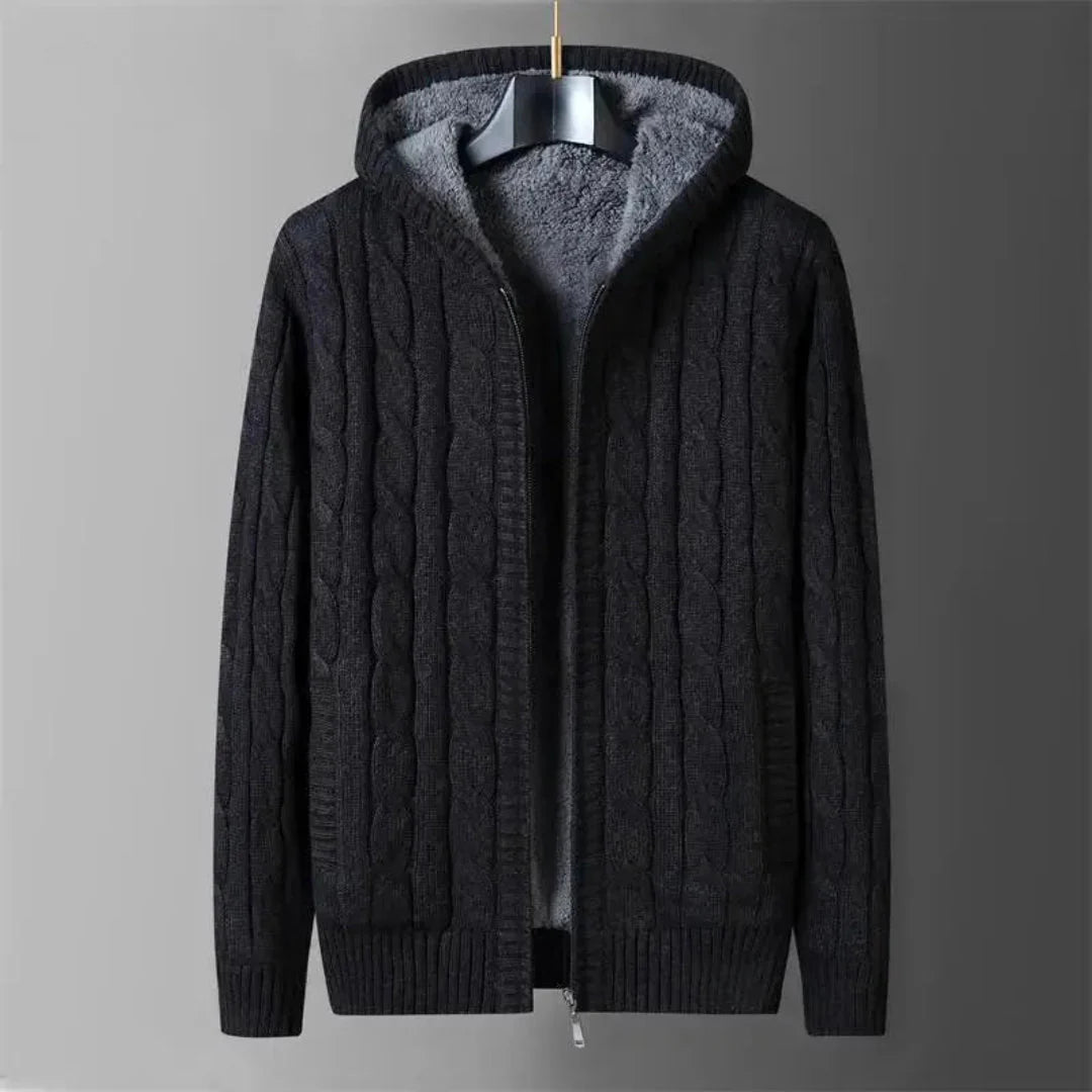 Men's Reversible Sweater - Versatile Style Black