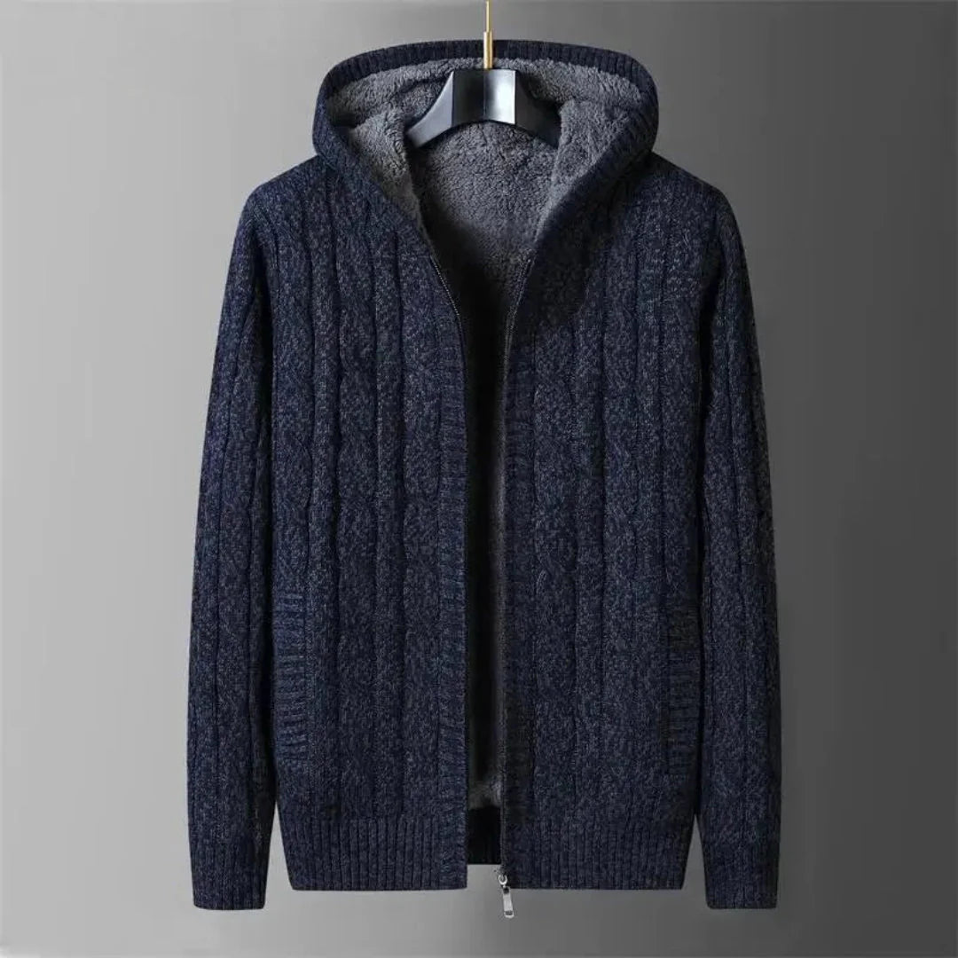 Men's Reversible Sweater - Versatile Style Blue