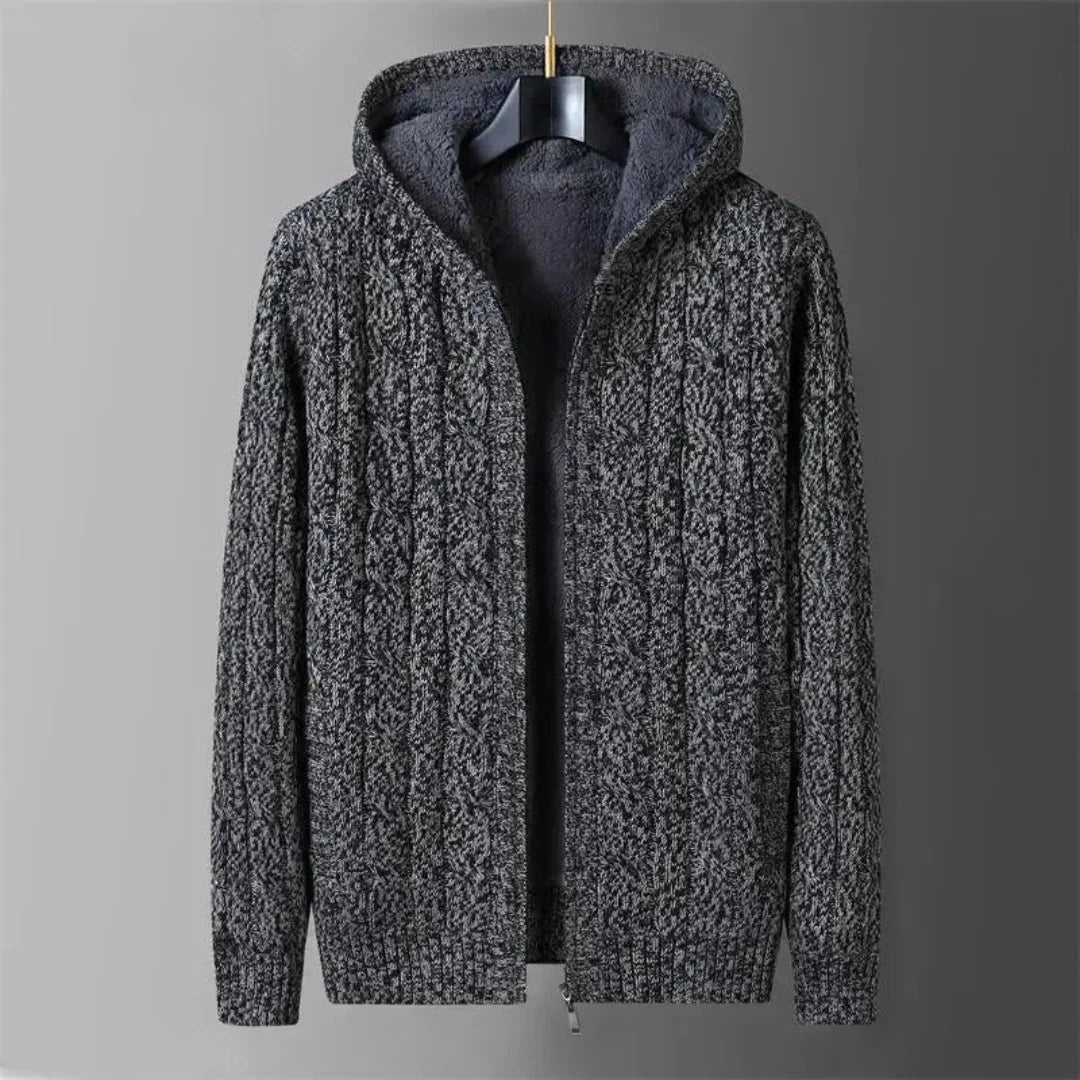 Men's Reversible Sweater - Versatile Style Gray