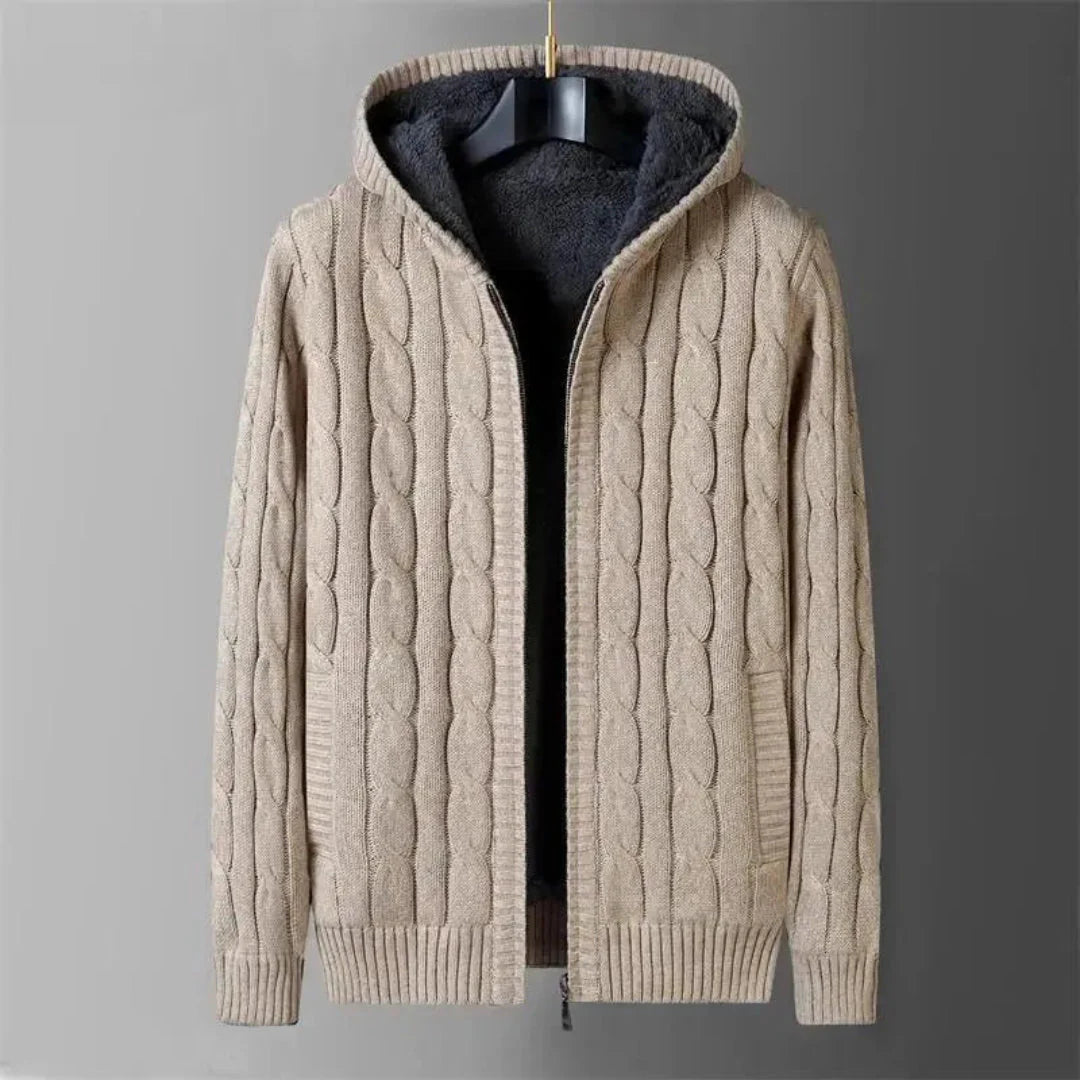 Men's Reversible Sweater - Versatile Style Khaki